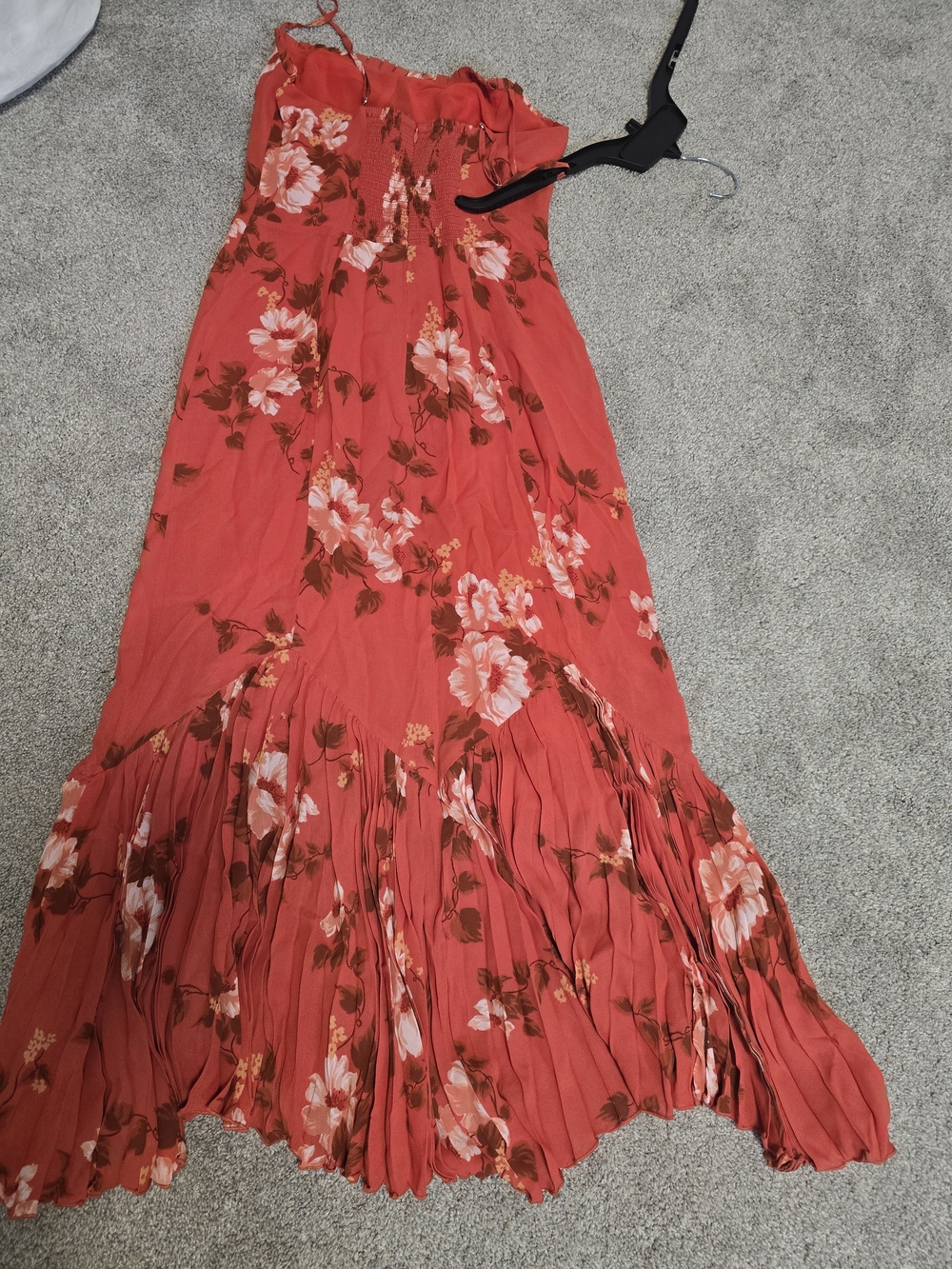NWT Reformation Aiko Floral Pleated Hem Bustier Slipdress Size 6 - Picture 6 of 11
